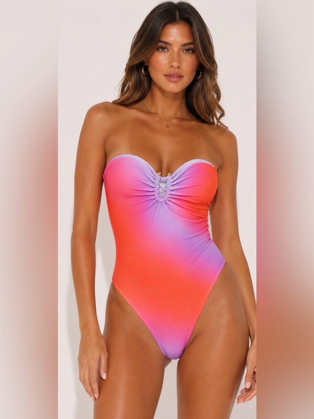 PrettyLittleThing Ombré One-Piece Swimsuit